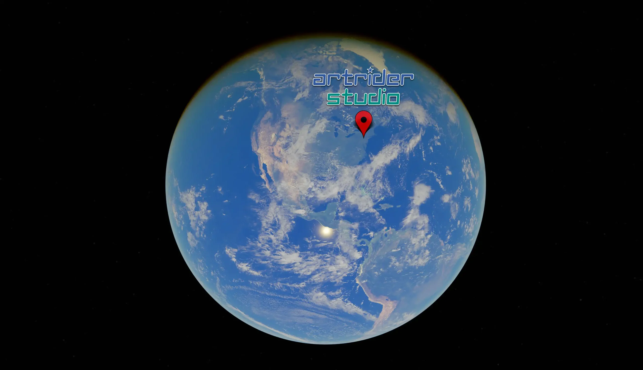 location-map-on-earth